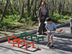 Сегодня в Аллее пионеров прошла спортивно-игровая программа «Игры нашего детства.